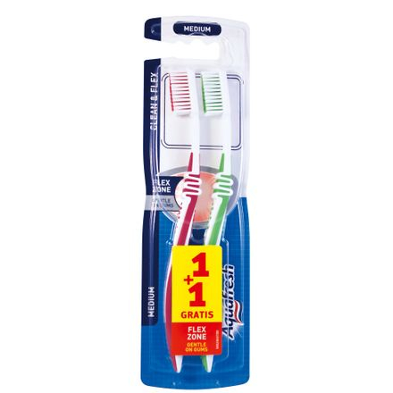 Periuta dinti - Aquafresh periuta dinti medium extreme clean 1+1
