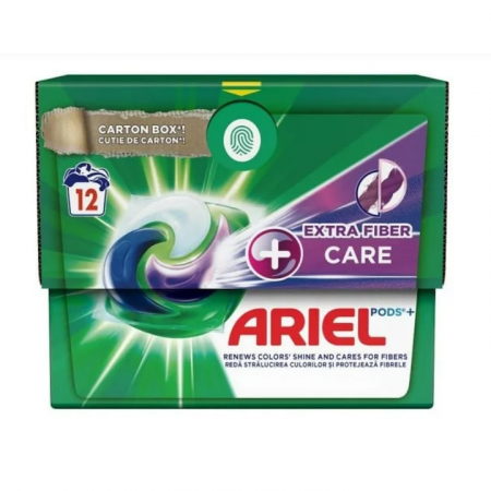 Detergenti rufe - Ariel detergent capsule 12buc extra fiber care