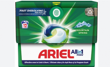 Detergent rufe capsule - Ariel detergent capsule 12buc pods allin1 ms