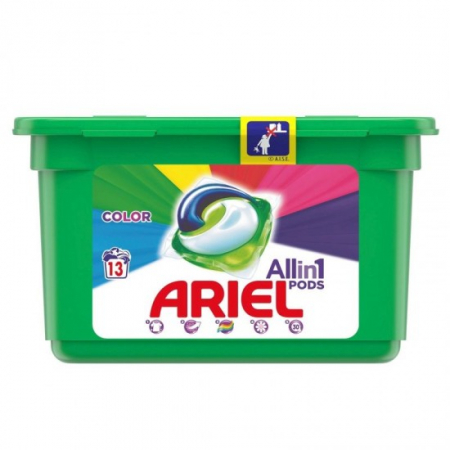 Detergenti rufe - Ariel detergent capsule 13buc pods all in 1 color