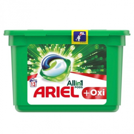 Detergenti rufe - Ariel detergent capsule 13buc pods all in 1 plus oxi efect