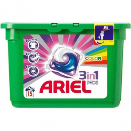 Detergenti rufe - Ariel detergent capsule 15buc color