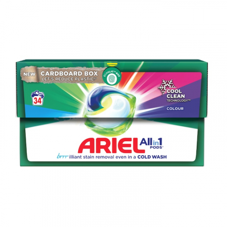 Detergenti rufe - Ariel detergent capsule 34buc pods color cool clean