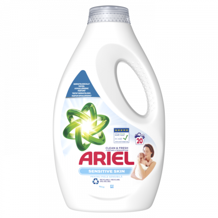 Detergenti rufe - Ariel detergent lichid 1l sensitive skin 20spalari