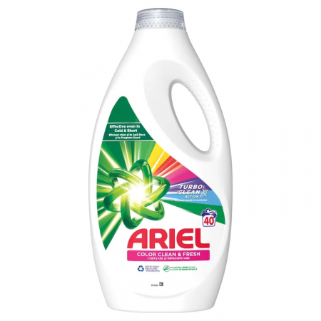 Detergenti rufe - Ariel detergent lichid 2l color clean fresh 40spalari