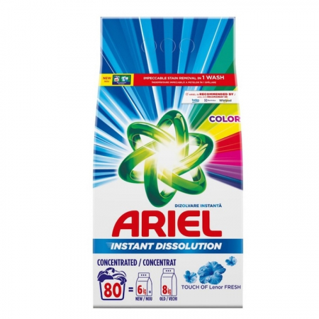 Detergenti rufe - Ariel detergent rufe automat 6kg lenor 80spalari