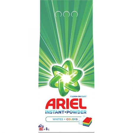 Detergenti rufe - Ariel detergent rufe automat 8kg white&colors