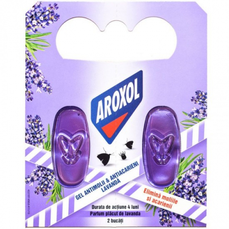 Insecticide - Aroxol antimolii gel 2buc lavanda