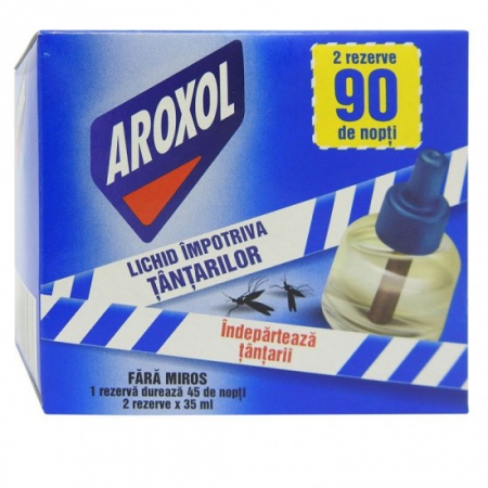 Insecticide - Aroxol antitantari rezerva lichida 2x35ml/90 nopti