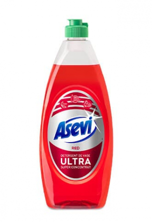 Detergenti si solutii de curatenie - Asevi detergent vase 650ml ultra concentrat red