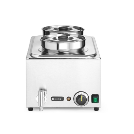 Echipamente Profesionale Bucatarie - Bain-marie HENDI Ranger + 2x recipiente de 4L cu capac, 8L, 220-240V/1000W, 604x332x(H)315mm
