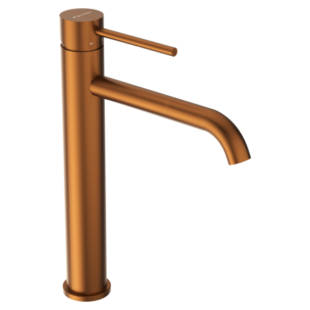 Baterie De Chiuveta, Balneo, Model 2, Corp Din Otel Inoxidabil Aisi 304, Cartus Ceramic De Inalta Calitate, Perlator Standard, Operare Cu Un Singur Maner, 40 mm x 178 mm x 282 mm, Cupru [1]