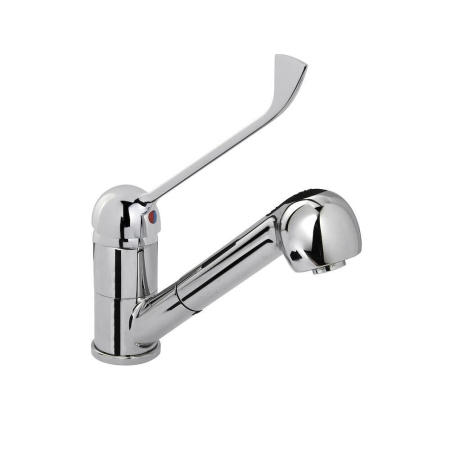 Mașini de spălat vase și igienă - Baterie de chiuveta Hendi cu dus extensibil, lungime 230 mm