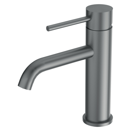 Baterie pentru chiuvetă baie Balneo Model 1, Gun Metal, inox AISI 304, monocomandă, cartuș ceramic [2]