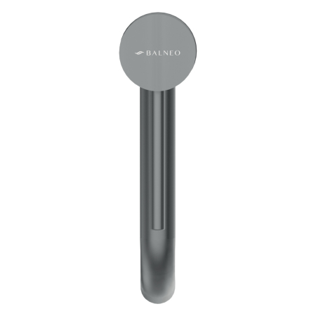 Baterie pentru chiuvetă baie Balneo Model 1, Gun Metal, inox AISI 304, monocomandă, cartuș ceramic [4]