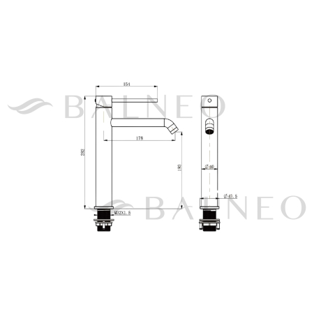Baterie pentru chiuvetă Balneo Cascade Model 2 – crom lucios, eleganță atemporală și performanță premium [5]