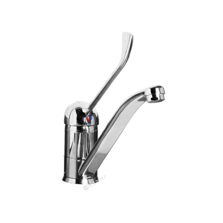 Mașini de spălat vase și igienă - Baterie pentru chiuveta bucatarie cu tija, Inaltime 215 mm, Hendi, Inox