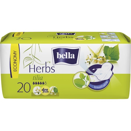 Ingrijirea corpului - Bella absorbante 20buc herbs tilia