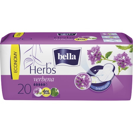Ingrijirea corpului - Bella absorbante 20buc herbs verbena
