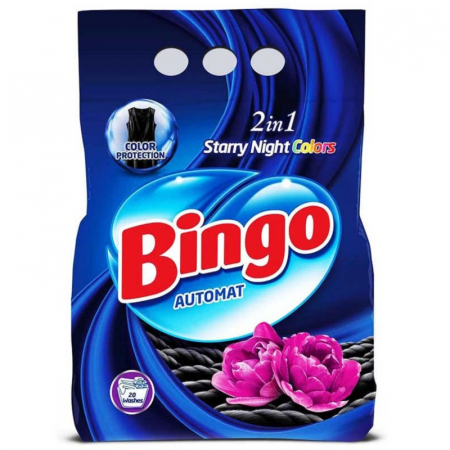 Detergenti rufe - Bingo detergent rufe automat 2kg starry night 20spalri