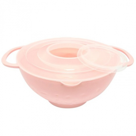 Vase si accesorii bucatarie - Bol 3l cu manere si capac ur-3301