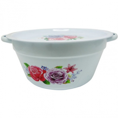 Vase si accesorii bucatarie - Bol d26cm decor cu manere si capac fbh26 wx