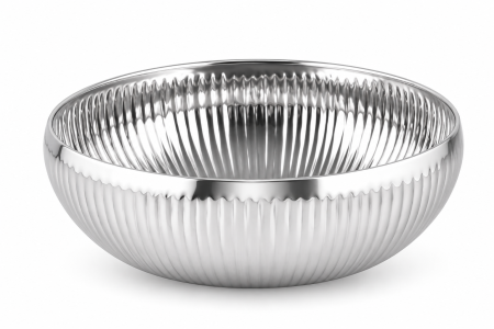 Vase si accesorii bucatarie - Bol decorativ din inox SS201, diametru 25 cm