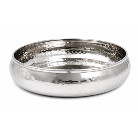 Vase si accesorii bucatarie - Bol decorativ din inox SS201, ștanțat, Ø 25 × 6 cm