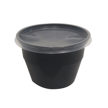 Bol supă PP 680 ml, negru, 50 buc/set [2]