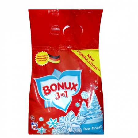 Detergenti rufe - Bonux detergent automat 2kg 3in1 ice fresh