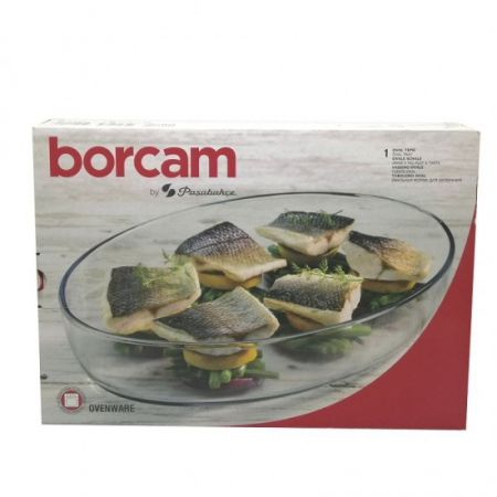 Vase si accesorii bucatarie - Borcam vas termorezistent oval 3.2l 59074