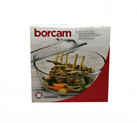 Yena - Borcam vas termorezistent rotund cu capac 2.1l 59003