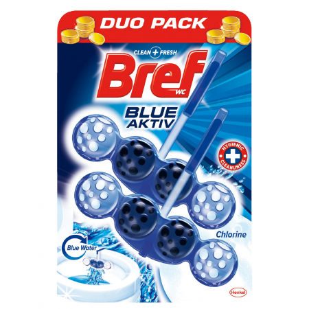 Odorizante - Bref odorizant wc bile 2x50g aktiv+ blue