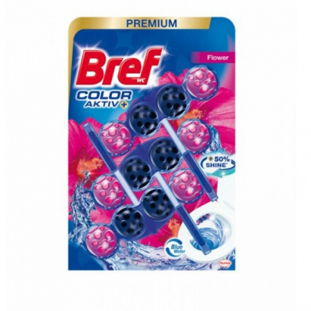 Odorizante wc - Bref odorizant wc bile 3x50g aktiv color flower