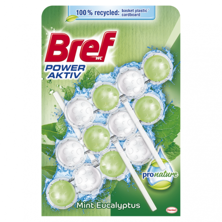 Odorizante - Bref odorizant wc bile 3x50g aktiv pro nature mint eucaliyptus