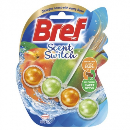 Odorizante - Bref odorizant wc bile 50g apple-peach