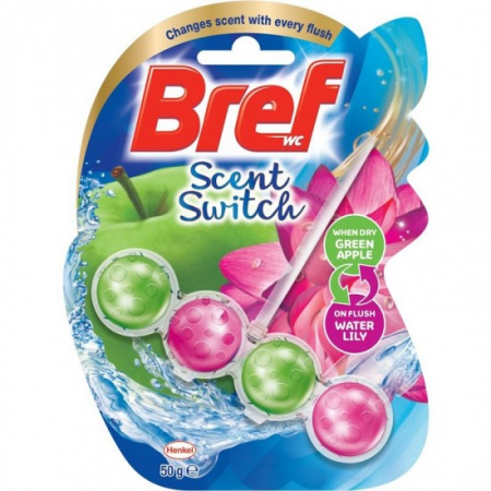 Odorizante - Bref odorizant wc bile 50g apple-water lily