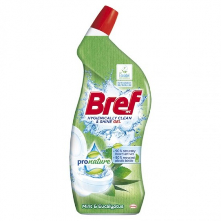 Detergenti si solutii de curatenie - Bref pro nature gel wc lichid 700ml mint eucalyptus