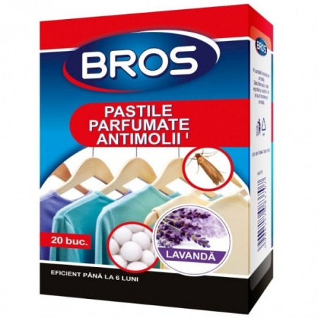 Insecticide - Bros pastile parfumate antimolii 20buc lavanda