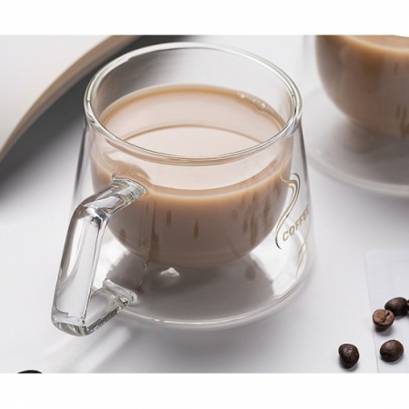 Cana cafea sticla perete dublu 200ml [3]