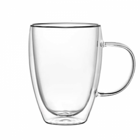 Cana cafea din sticla cu perete dublu – 450 ml [0]
