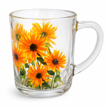 Cani - Cana Decor Azar din Sticlă – Floarea Soarelui sau Mac – 250 ml