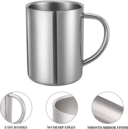 Cană din inox cu pereți dubli, 260 ml [1]