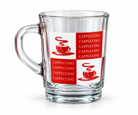 Cani - Cană din sticlă King Decor, 250 ml - 6 Buc / Set
