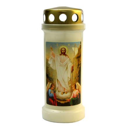 Uz casnic si menaj - Candela bolsius din plastic cu capac bo nr.6 cap invierea domnului a