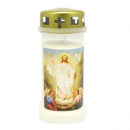 Uz casnic si menaj - Candela bolsius din plastic cu capac bo nr.6 cap invierea domnului a 4buc/set