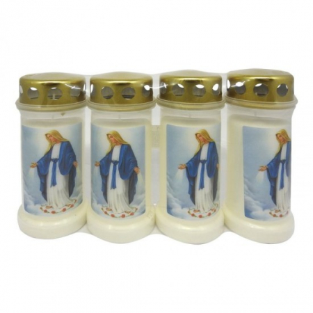 Uz casnic si menaj - Candela bolsius din plastic cu capac bo nr.6 cap maica domnului a 4buc/set