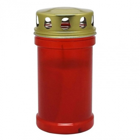 Lumanari - Candela cu capac 30ll rosu 8buc/set