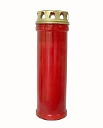 Lumanari - Candela cu capac 60ll rosu 8buc/set