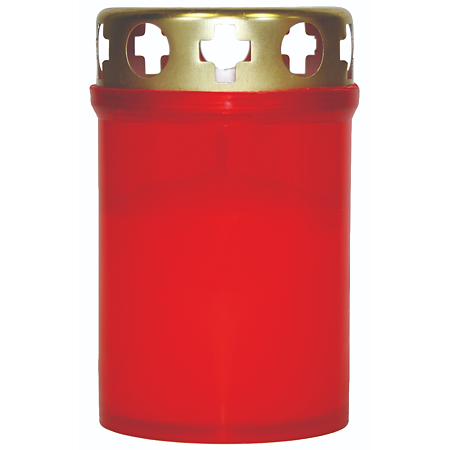 Lumanari - Candela cu capac v1-100m rosu 20buc/set